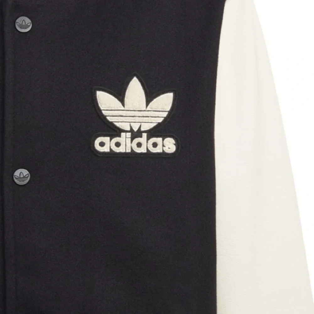 Adidas women’s Black and White Varsity Jacket - Picture 3 of 5